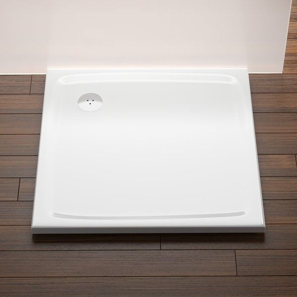 Brodzik prysznicowy konglomeratowy kwadratowy 80 x 80 x 3 cm RAVAK Galaxy Pro Flat Perseus 80  | XA034411010