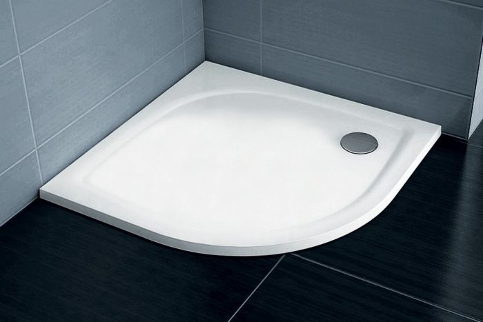 Brodzik konglomerat półokrągły RAVAK Galaxy Pro Elipso Pro Flat 800 /10800 /1030 /10cm biały  | XA234411010