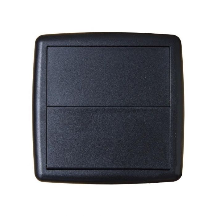 Wyrzutnia wydmuchu czarna Elegance 95x95 mm