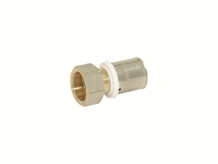 Złączka mosiądz zacisk typ U VPremium ze śrubunkiem 25 mm x 1" GW