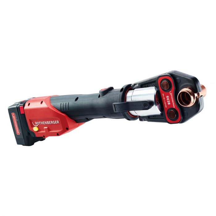 Zaciskarka elektrohydrauliczna akumulatorowa do złączek do 110 mm, ze szczękami TH 16, 20, 26 ROMAX4000