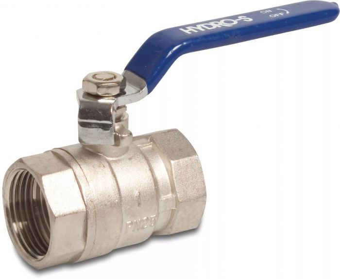Zawór kulowy mosiądz niklowana GW 1" Hydro-S