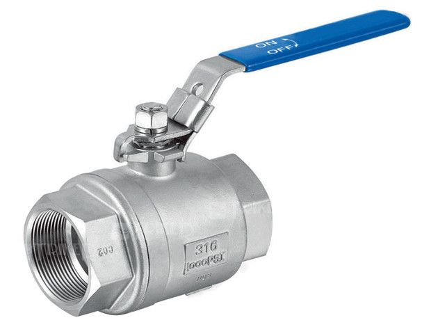 Zawór kulowy stal nierdzewna 316 2-elementowy, pełen przepływ, blokada 605 1 1/4" GW 63 bar