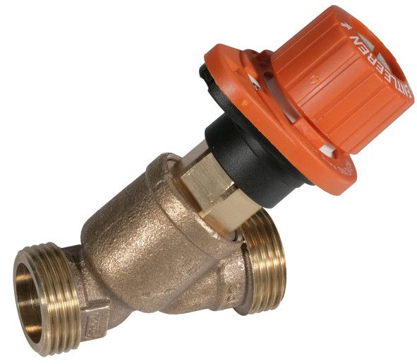 Zawór równoważący skośny Alwa-Kombi-4 V1810Y0020 do c.w.u. 3/4" GW PN 16 Kvs 6
