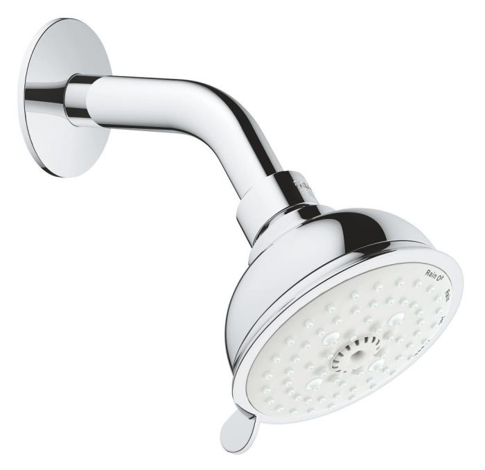 Prysznic górny, ścienny GROHE Tempesta Rustic mosiężny średnica deszczownicy: 100 mm chrom  | 26089001