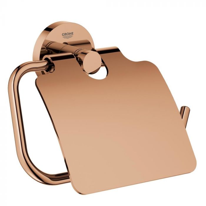 Uchwyt na papier z pokrywą GROHE Essentials metal warm sunset | 40367DA1
