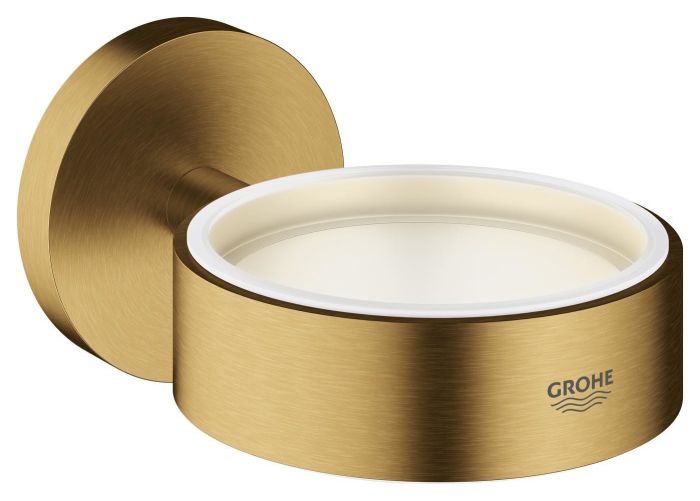 Uchwyt do szklanki, mydelniczki lub dozownika mydła w płynie GROHE Essentials ukryte mocowania metalowy brushed cool sunrise | 40369GN1