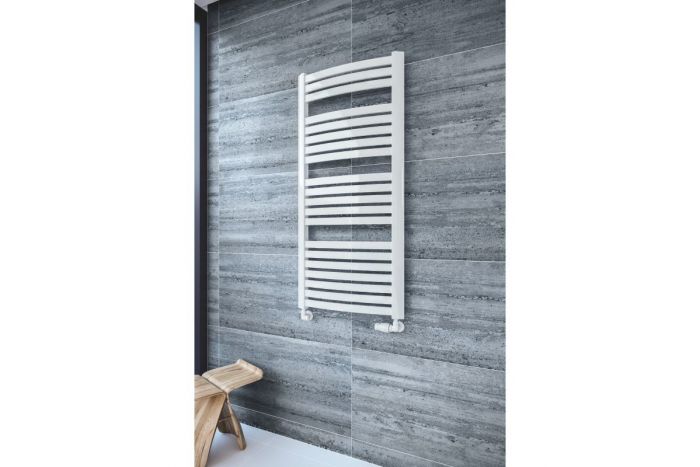 Grzejnik pionowy wygięty Zenith W AZ-W 120/60 621 W 1210x 580 x 100 mm 09 quartz 1 przyłącze dolne 11 | 10111361301109 #2