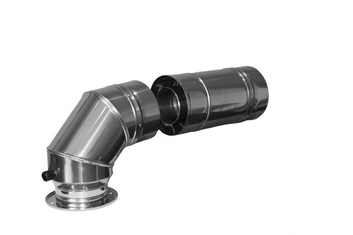 Zestaw przyłączeniowy w szacht Kondens Blue DeDietrich DN 80/125