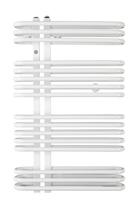 Grzejnik łazienkowy Astro AST-50/80 563 W 793x 500 x 170 mm C35 white silk przyłącze dolne D50 środkowe | AST5080