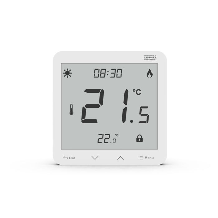 Regulator pokojowy dwustanowy , podtynkowy, przewodowy zasilany 230V TECH ST-297z v3  | WG110492