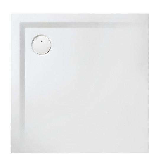 Brodzik mineralny kwadratowy 90 x 90 x 3 cm SANPLAST Space Mineral B-M/SPACE 90x90x1,5 z syfonem z pokrywką | 645290003101002