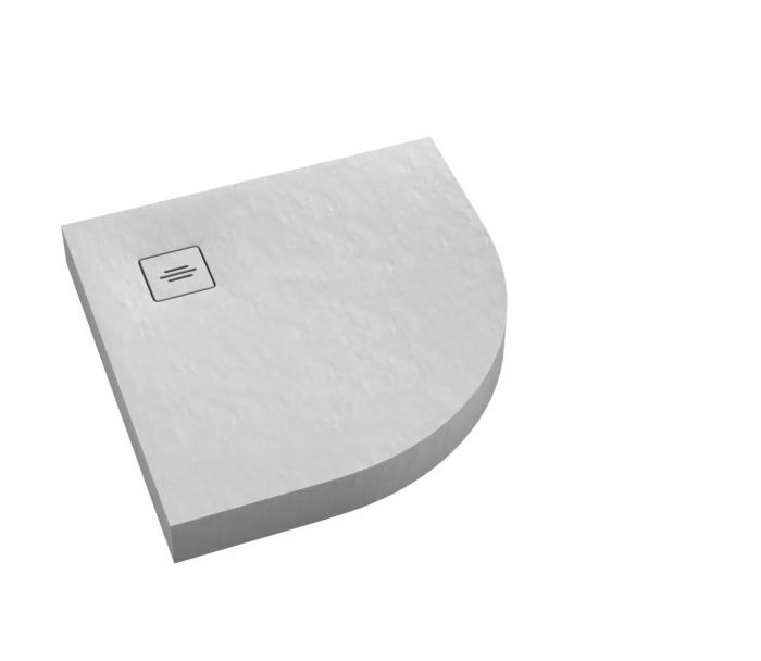 Brodzik półokrągły 90 x 90 SCHEDPOL NonLimits White Stone | 3STN1O9090BSTM1BST