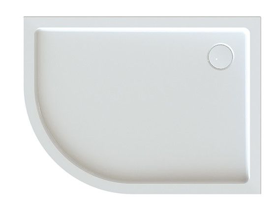 Free Line BP-P/FREE 80x100x5+STB brodzik akrylowy asymetryczny strona prawa 1000 x 800 x 50 mm biały EW