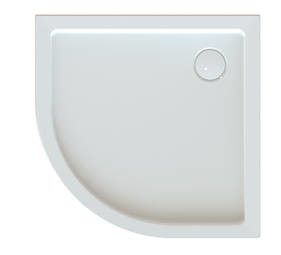 Free Line BPza/FREE 100x100x5 brodzik akrylowy półokrągły zabudowany 1000 x 1000 x 50 mm biały EW