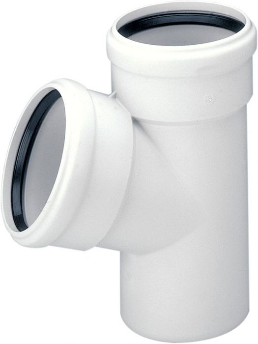 Trójnik Skolan dBEA 67° niskoszumowy 110/75 mm biały