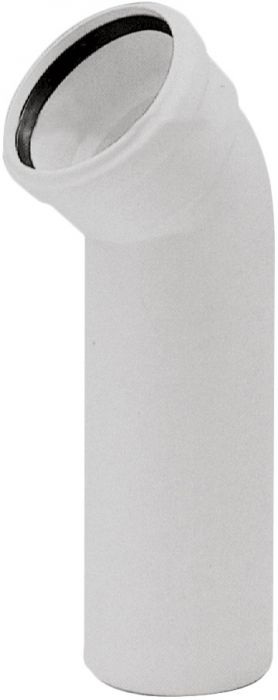 Kolano Skolan dBLB 45° długie niskoszumowe 110 mm białe