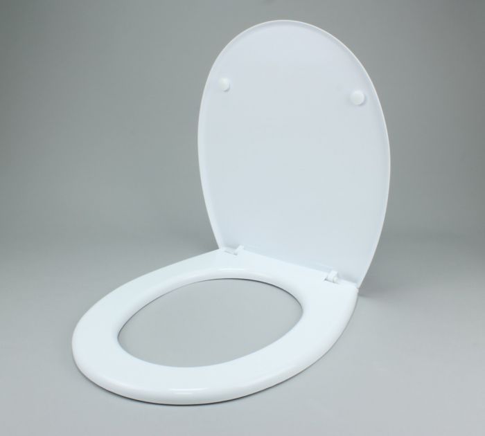 Deska sedesowa z półką INTERSANO OSIKA z polipropylenu 36.5 x 46.7 cm biel ceramiczna | 5903338014150