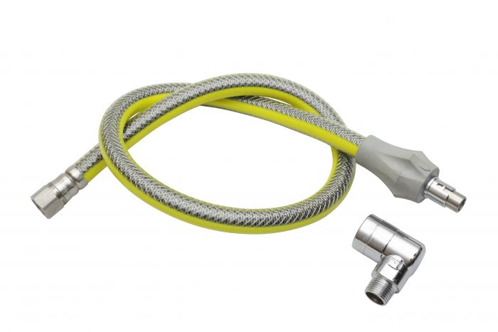 Przewód gazowy elastyczny z zaworem odcinającym SKALAR FPG1-Z-1/2x1250 GW x GZ DN 15 1250 mm