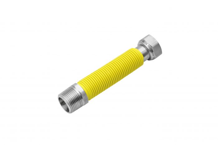 Przewód gazowy rozciągliwy nakrętno-wkrętny SKALAR FPG5-1/2x130-220 GW x GZ DN 15 L=130 / 220 mm