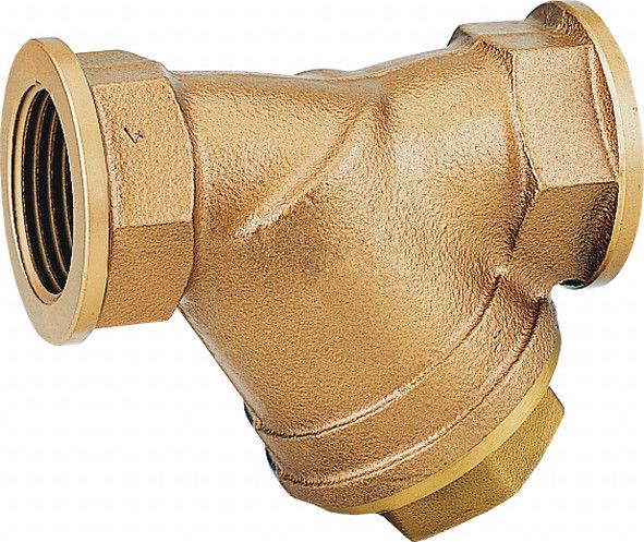 Filtr wodny skośny z podwójnym sitem z wielkością siatki 0,25 mm Braukmann FY32 1" GW