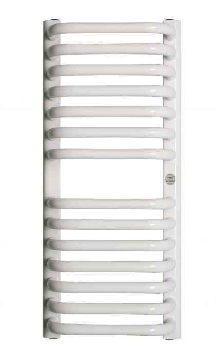Grzejnik łazienkowy Standard GŁ-30/70 312 W 686x 300 x 170 mm C35 white silk przyłącze dolne | GŁ3070