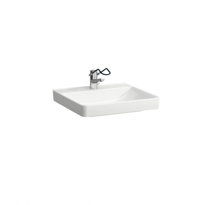 Umywalka ceramiczna ROCA PRO LIBERTY ścienna z otworem bez przelewu dla niepełnosprawnych 600 x 550 x 160 mm biała | H8119500001561