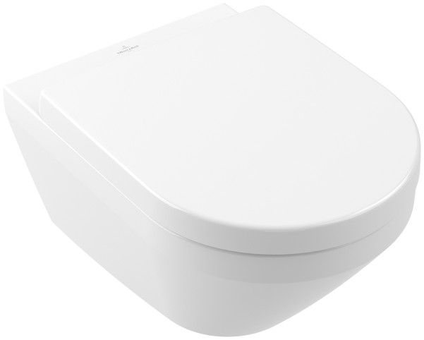 Miska WC bez kołnierza wewnętrznego VILLEROY & BOCH Architectura wirowa w zestawie zestaw mocujący 37 x 53 cm | 4694C0T2