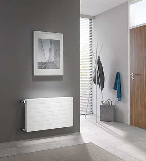 Grzejnik płytowy therm-x2 Line-K typ 33 608 W 305 x 605 x 157 mm RAL 9016 biały przyłącze boczne | PLK330300601N1K