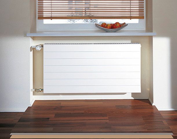 Grzejnik płytowy modernizacyjny therm-x2 Line-K typ 22 2092 W 559 x 1805 x 102 mm RAL 9016 biały przyłącze boczne | PLK220551801N1K