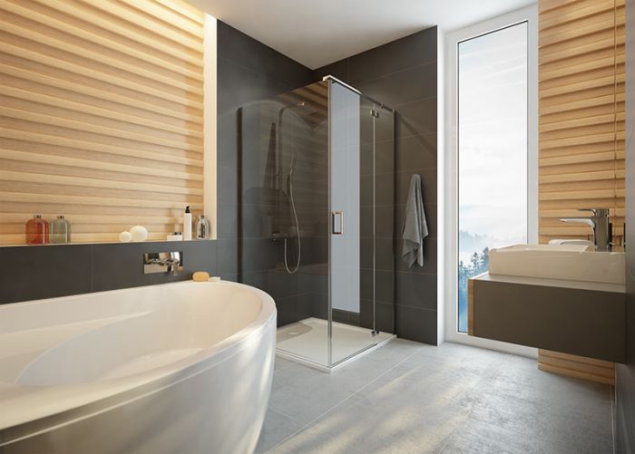 Kabina narożna prostokątny SANPLAST Free Line II KNDJ2/FREEII-70x120 700 x 2003 mm chrom/srebrna błyszcząca szkło hartowane transparentne W0 z powłoką Glass Protect | 600261084042401
