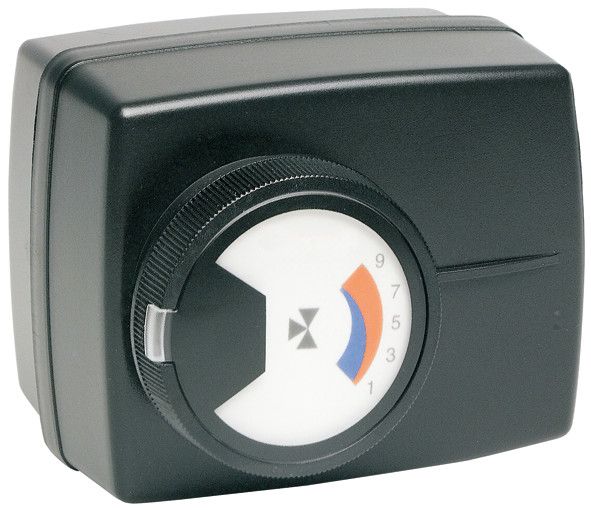 Siłownik elektryczny, 3-punktowy, obrotowy Corona do zaworów serii V5433A/G, V5442A/G 2 wyłączniki krańcowe 24 V