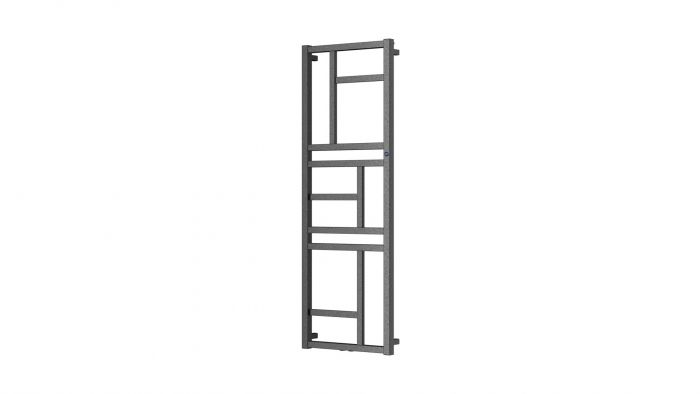 Grzejnik MONDRIAN MON-60/140D50 536 W 1140x 600 x 98 mm C73 salt&pepper przyłącze D50 | MON60140D50C73