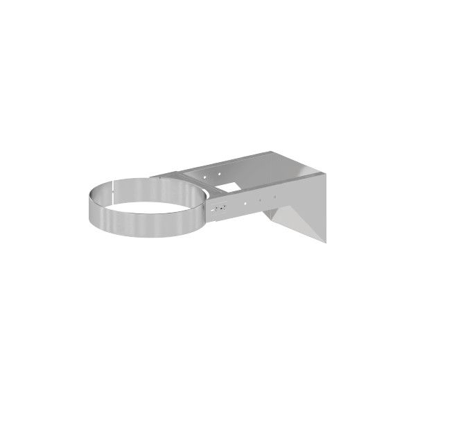 Obejma murowa regulowana płaska stalowa 70-120mm DN160mm RICOM | 030916083DW