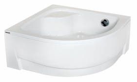 Obudowa brodzika półokrągły 800 x 800 x 250 mm SANPLAST Eko Plus OBP/EKOPLUS biała EW  | 625131022001000