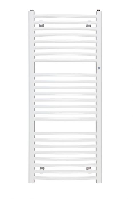 Grzejnik łazienkowy Omega R OMER-60/120 618 W 1173x 600 x 120 mm C35 white silk przyłącze dolne | OMER60120