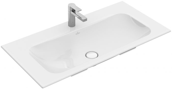 Umywalka ceramiczna VILLEROY & BOCH Finion meblowa prostokątny z przelewem 1000 x 500 mm weiss alpin z powłoką CeramicPlus | 4164ABR1