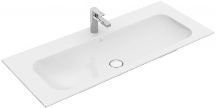 Umywalka ceramiczna VILLEROY & BOCH Finion meblowa prostokątny z przelewem 1200 x 500 mm weiss alpin z powłoką CeramicPlus | 4164CBR1