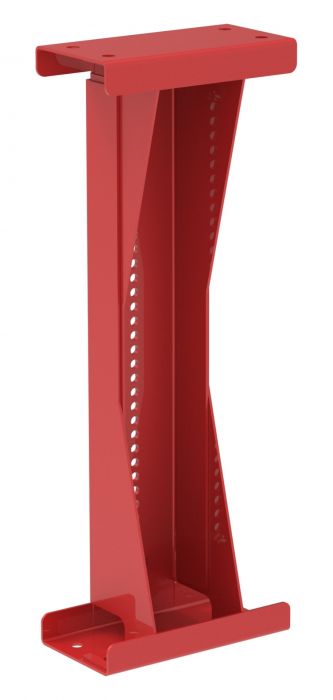 Podpora do hydrantów regulowana komplet: 2 sztuki ze stali nierdzewnej 410-710 mm czerwona