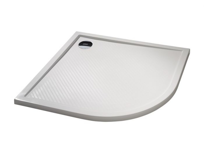 Brodzik mineralny półokrągły HUPPE Purano 900 /101000 /1040 /10cm biały | 202153055