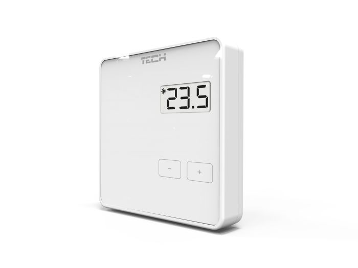 Regulator pokojowy bezprzewodowy TECH R-8b biały | WG110293