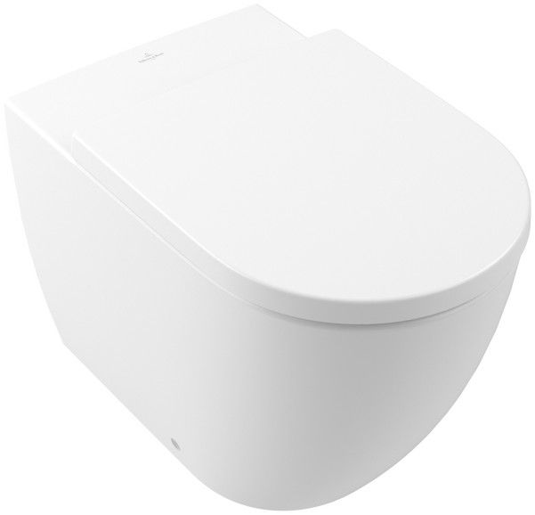 Miska WC bez kołnierza, podwieszana z funkcją Twist Flush VILLEROY & BOCH Subway 3.0 wirowa w komplecie zestaw mocujący 37 x 59.5 cm Stone White | 4671T0RW