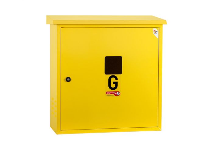 Skrzynka gazowa metalowa żółta 600 "x"x 600 "x"x 250 mm WEBA | 0625060011