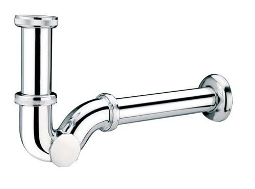 Syfon bidetowy rurowy MCALPINE z mosiądzu 1 1/4″ x 32 mm chrom bez spustu, czyszczenie boczne | 225CB