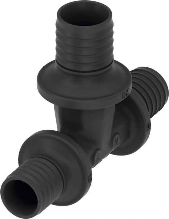 Trójnik z PPSU 90° redukcyjny TECEflex 20 (18) x 16 x 20 (18) mm