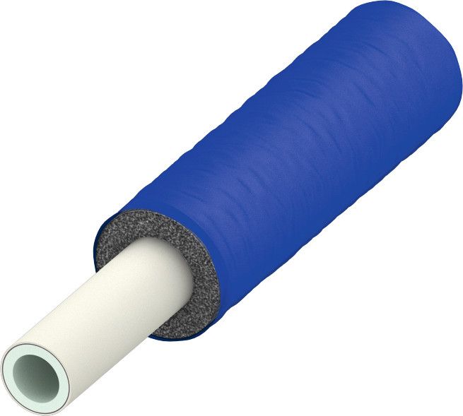 Rura PE-Xc/Al/PE-RT wielowarstwowa zaciskana TECEflex w otulinie niebieskiej 20 x 6 mm zwój 75 m