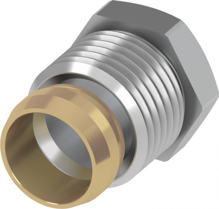 Śrubunek zaciskowy Quetsch TECEflex 15 mm x 1/2" GZ