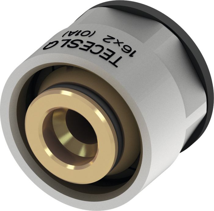 Złącze alternatywne do rur PE-RT/EVOH i PE-RT/Al/PE TECEfloor SLQ 16 mm x GW 3/4"