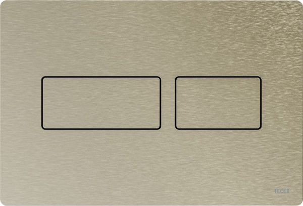 Przycisk spłukujący TECE TECEsolid podówjny do WC metalowy nikiel szczotkowany 220 x 150 x 6 mm  | 9240446