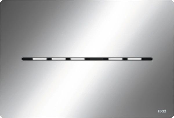 Mechanizm spłukujący TECE TECEsolid elektroniczny do WC stal szczotkowana chrom połysk 220 x 150 x 6 mm  | 9240451